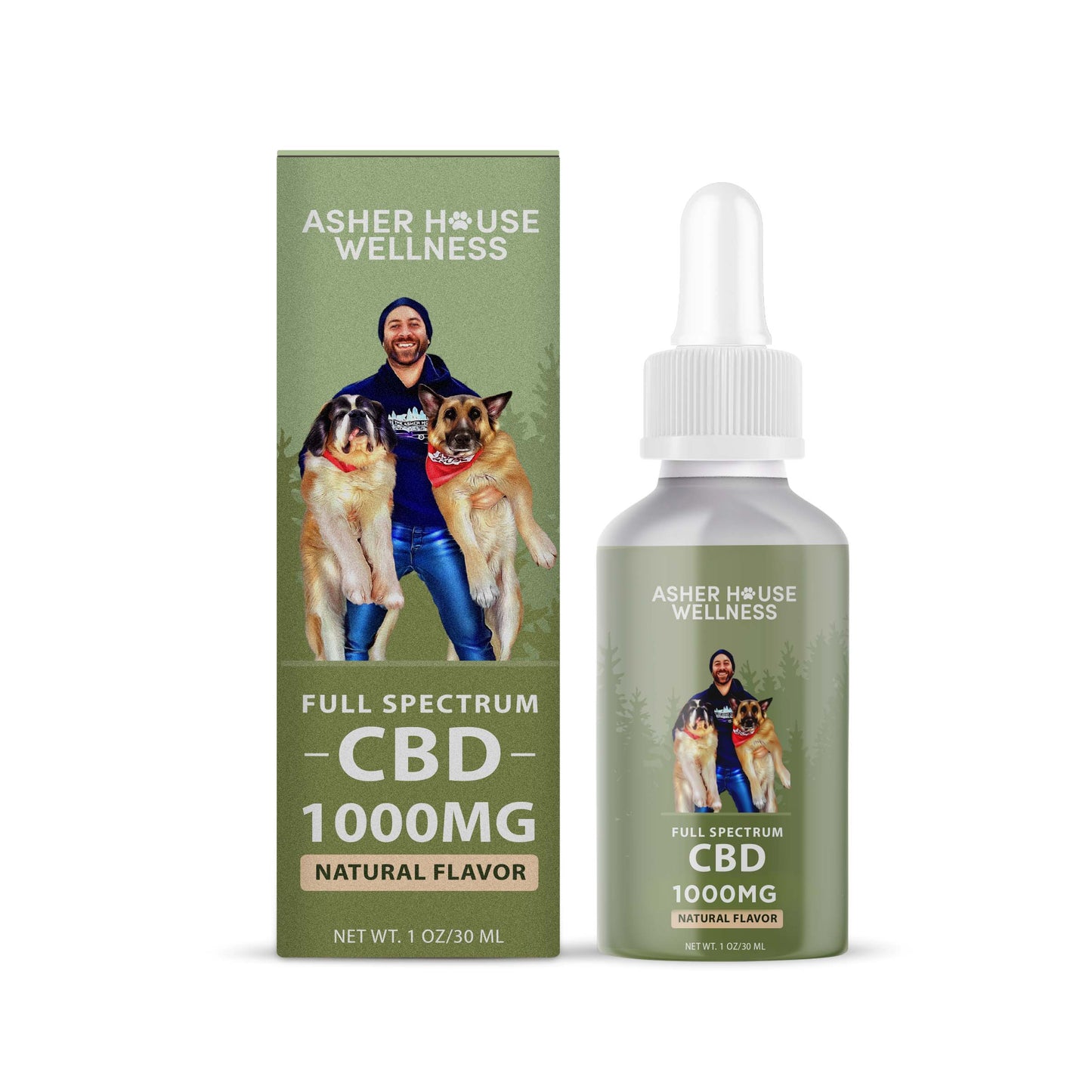 1oz Asher House Wellness CBD Oil-1000mg