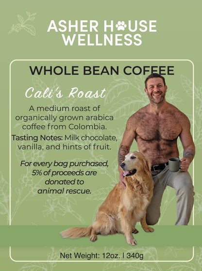Cali's Medium Roast Organic Whole Bean Coffee