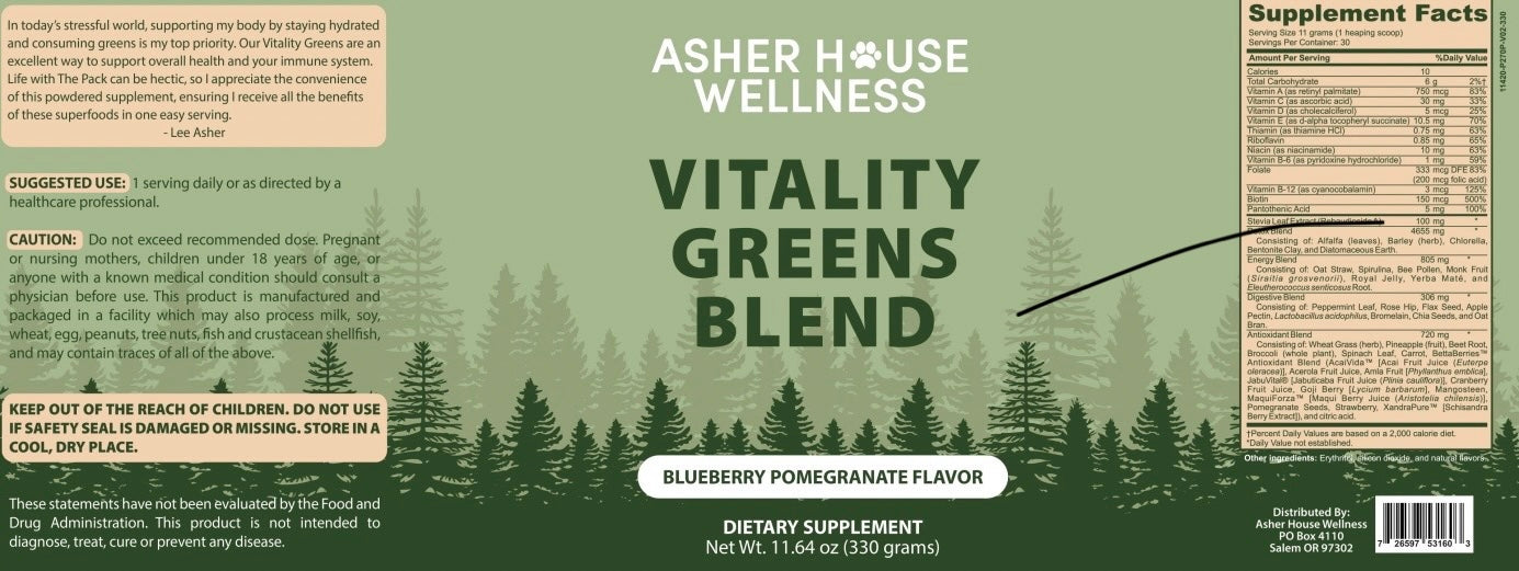 Vitality Greens Powder Supplement (330g)