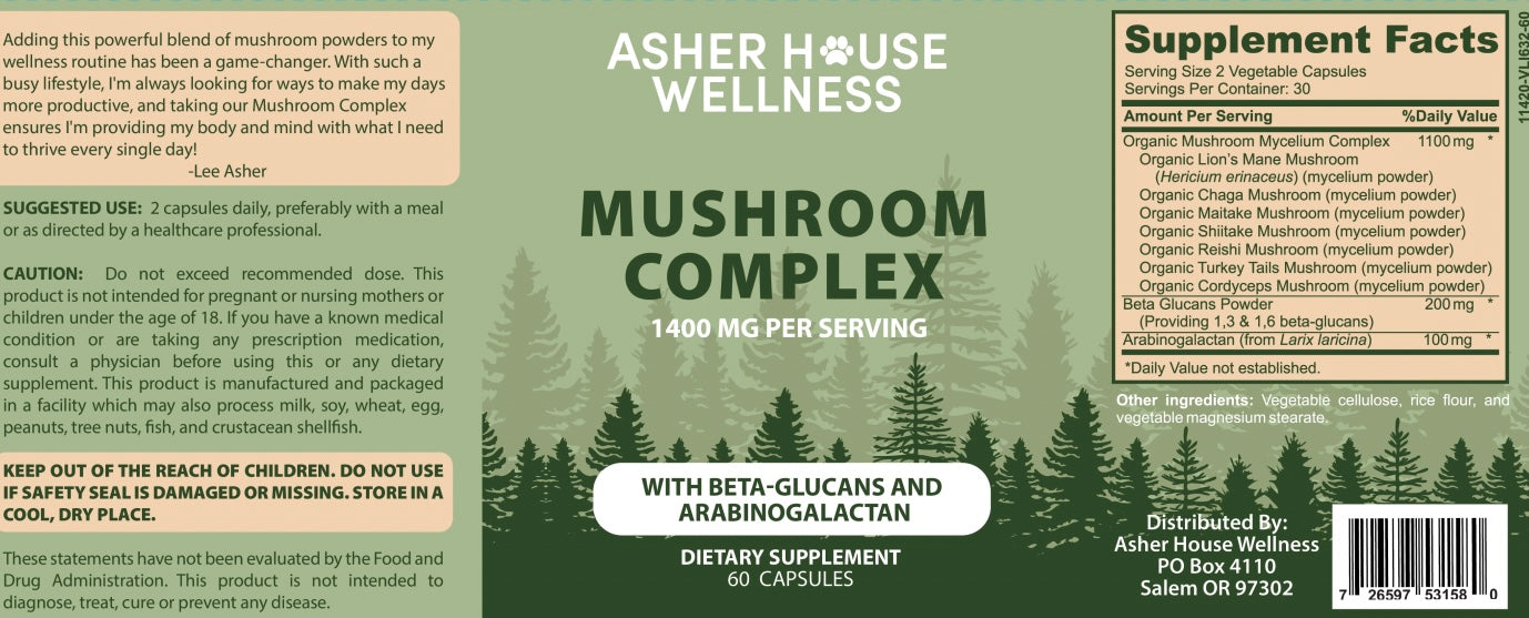 Mushroom Complex Supplement (60 capsules)